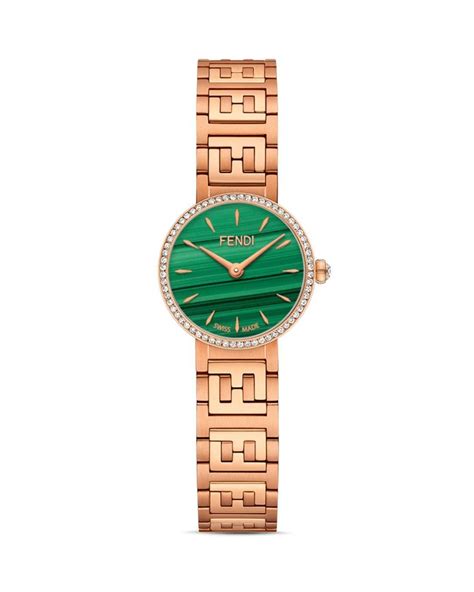 forever fendi watch green|Fendi ff diamond watch.